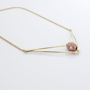 Brass and Copper Arrow Necklace