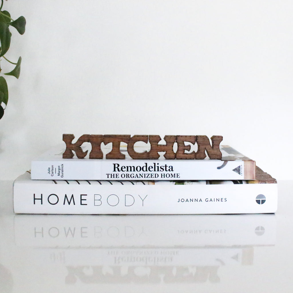Mini Wooden Carved 'Kitchen' Sign